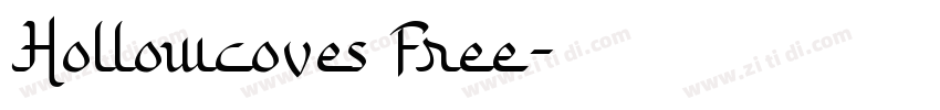Hollowcoves Free字体转换